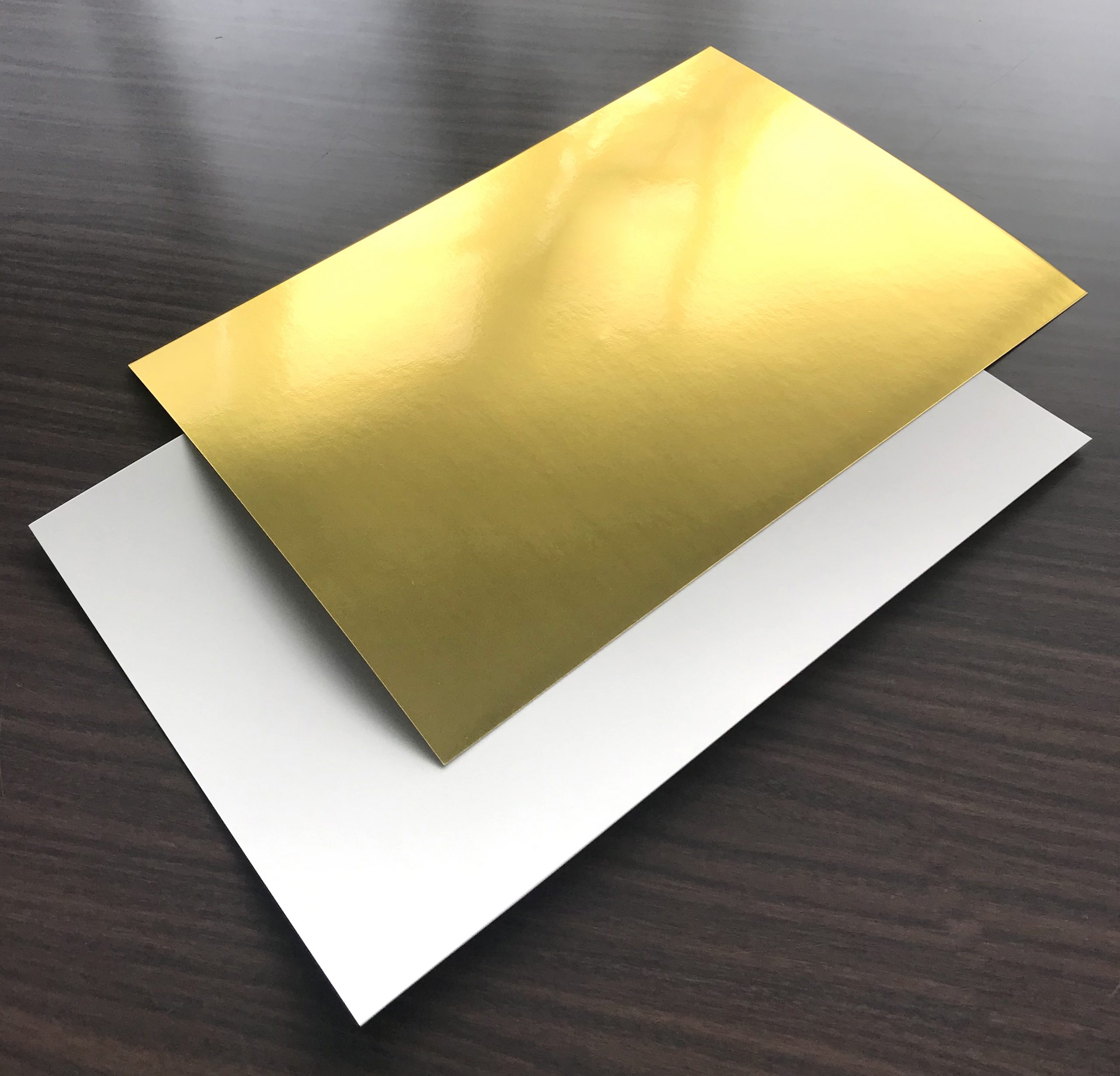 食品用金台紙（おもて：青金、裏：白